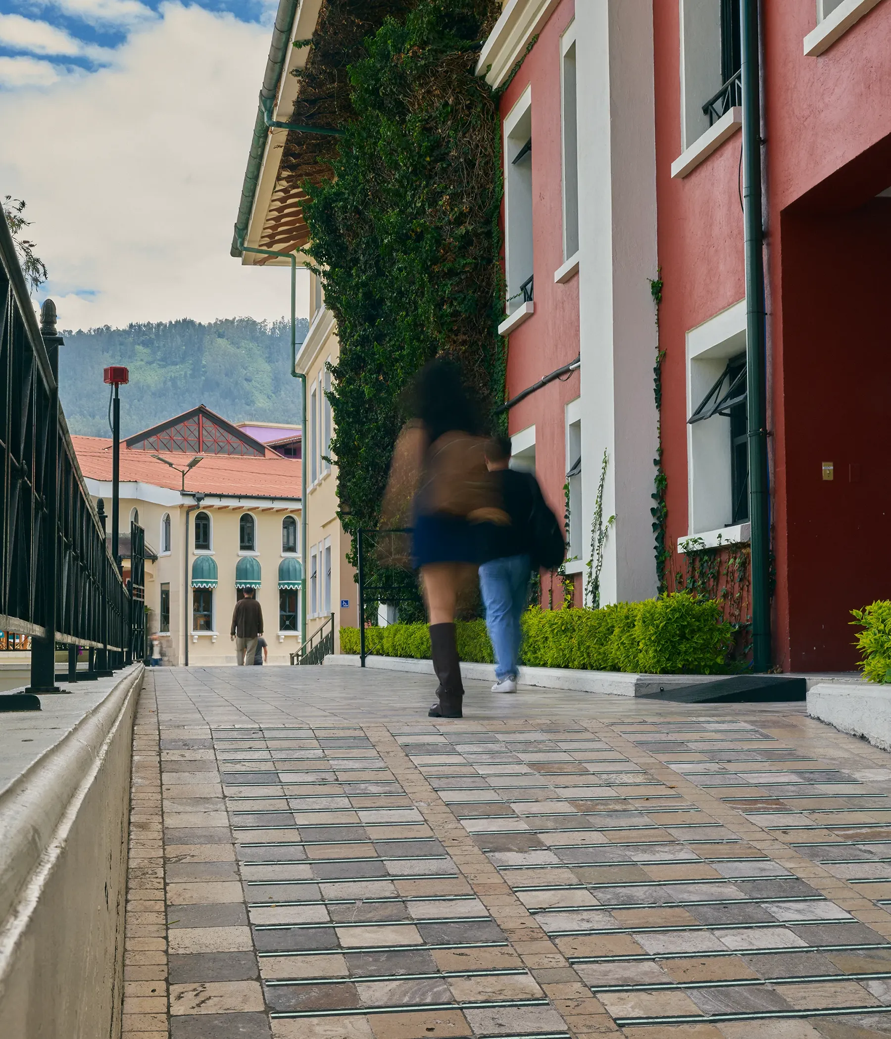 corredor exterior