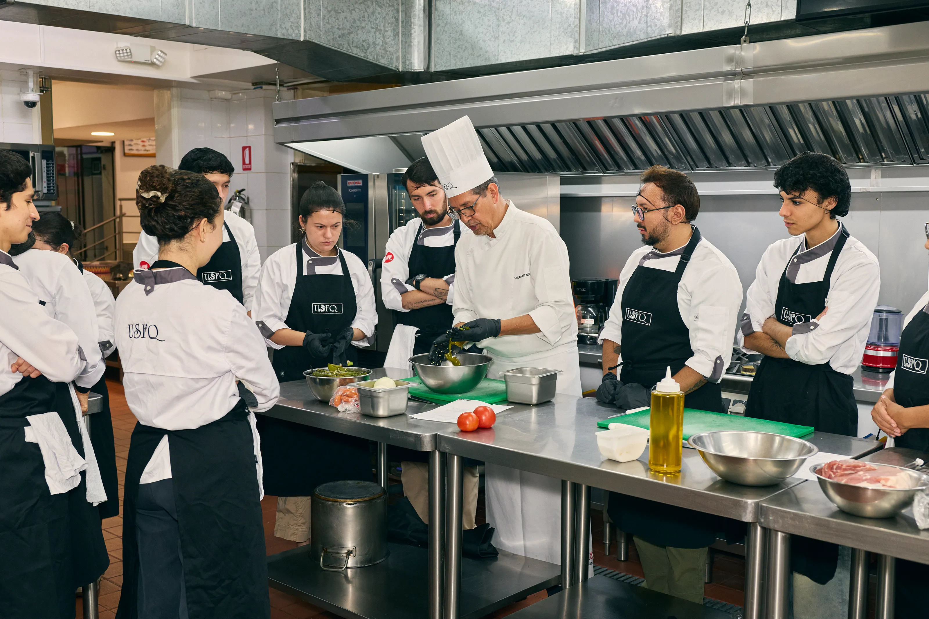 chef con alumnos 