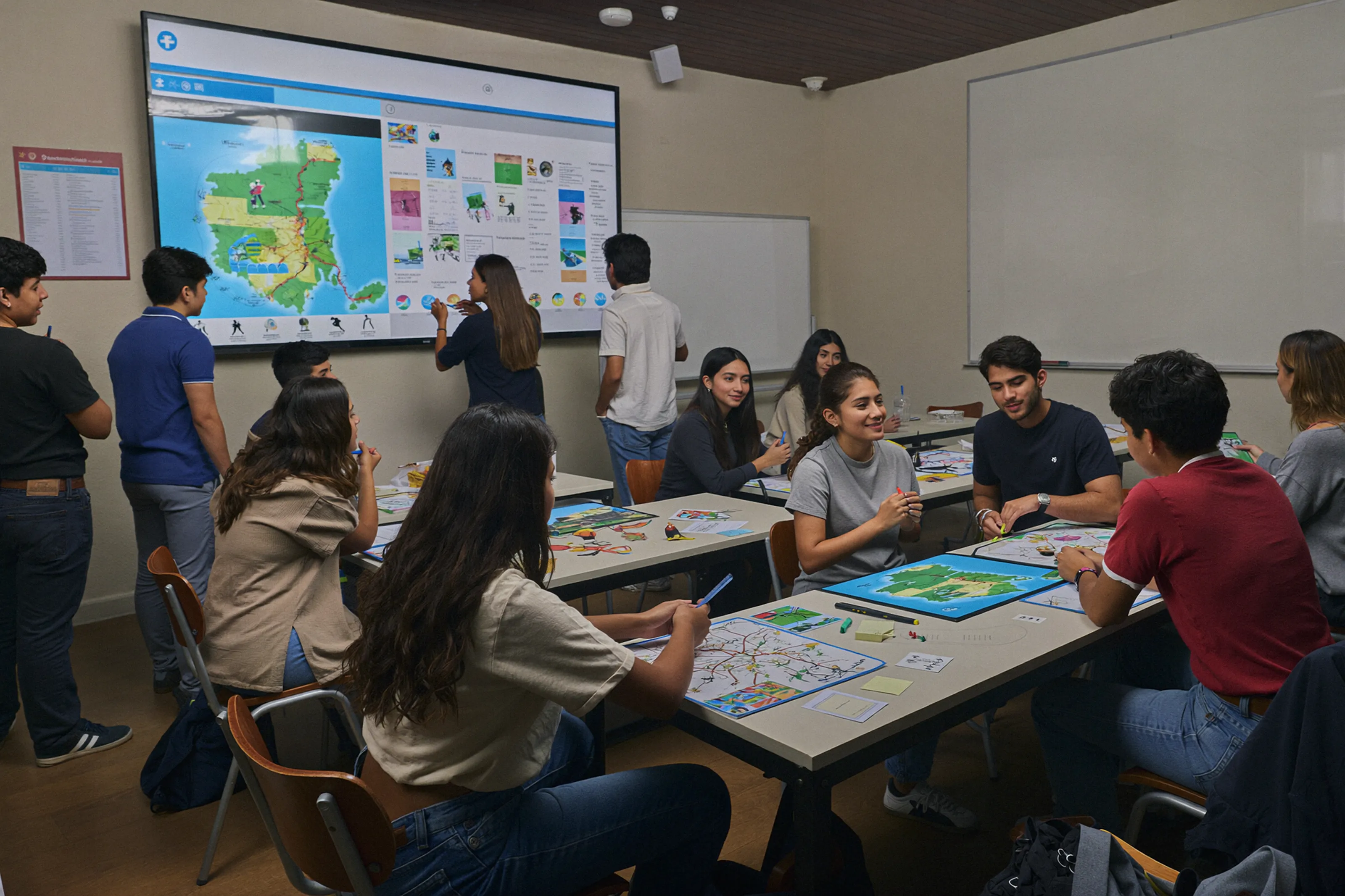 estudiantes en aula