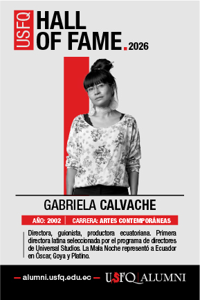 Hall of Fame 2026 USFQ Alumni: Gabriela Calvache, Artes Contemporáneas (2002)