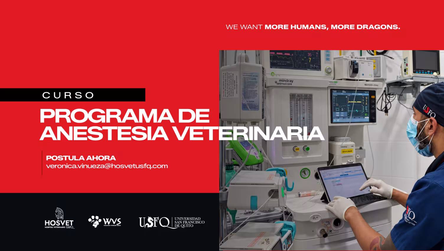 Programas de Prácticas en Anestesia Veterinaria USFQ